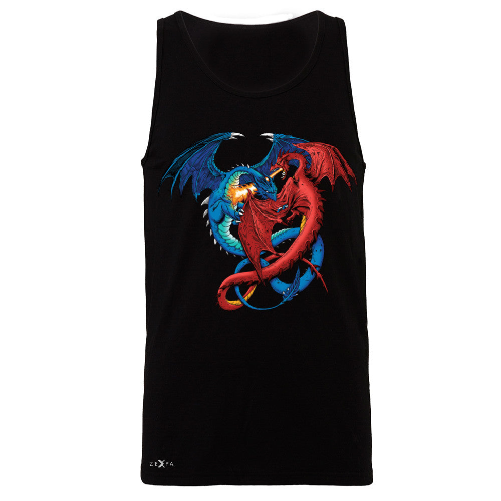 Duel Dragon  Men's Jersey Tank Cool GOT Ball Thronies Sleeveless - Zexpa Apparel - 1