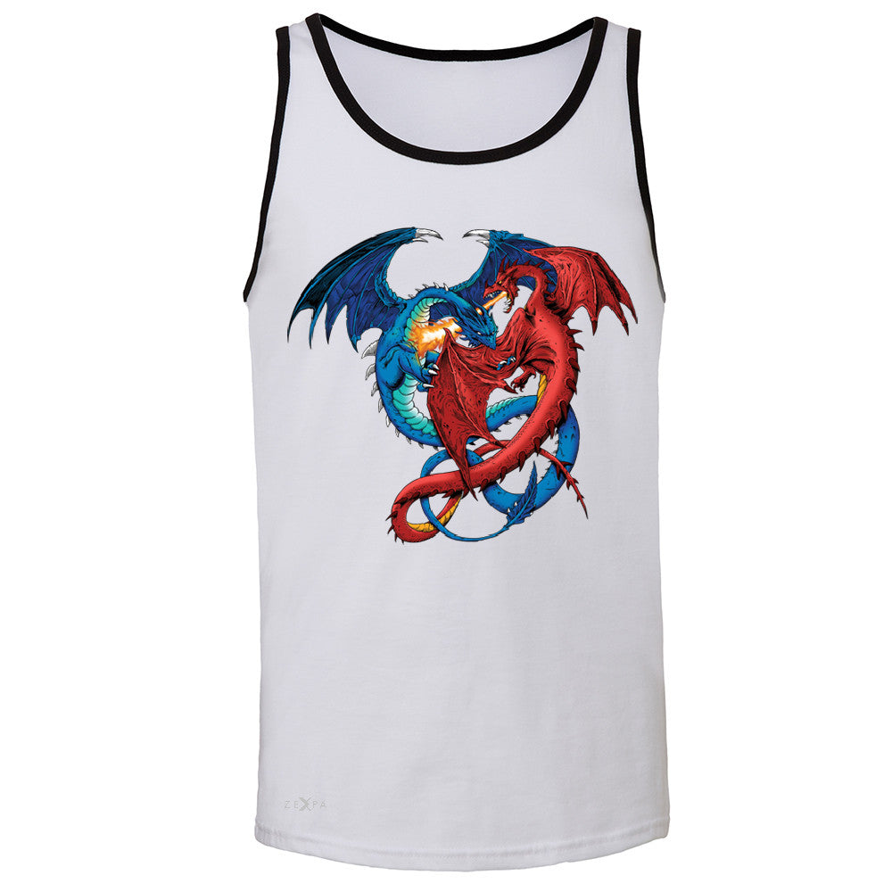 Duel Dragon  Men's Jersey Tank Cool GOT Ball Thronies Sleeveless - Zexpa Apparel - 5