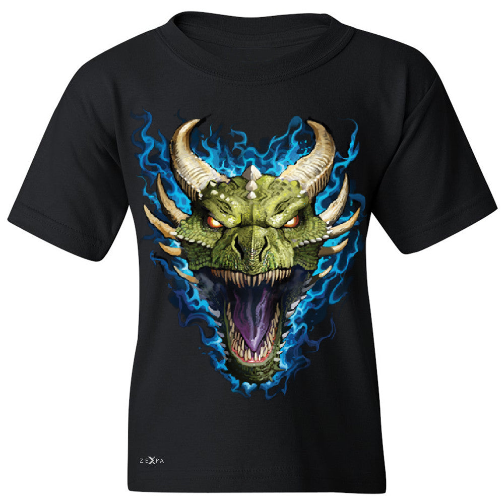 Angry Dragon Face Youth T-shirt Cool GOT Ball Thronies Tee - Zexpa Apparel Halloween Christmas Shirts