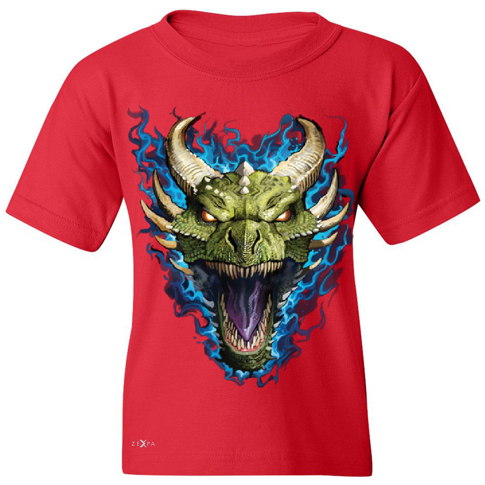 Angry Dragon Face Youth T-shirt Cool GOT Ball Thronies Tee - Zexpa Apparel Halloween Christmas Shirts