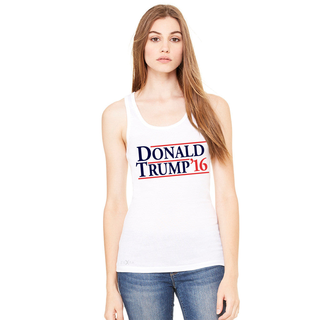 Donald Trump Campaign Reagan Bush Design Women's Tank Top Elections Sleeveless - Zexpa Apparel Halloween Christmas Shirts
