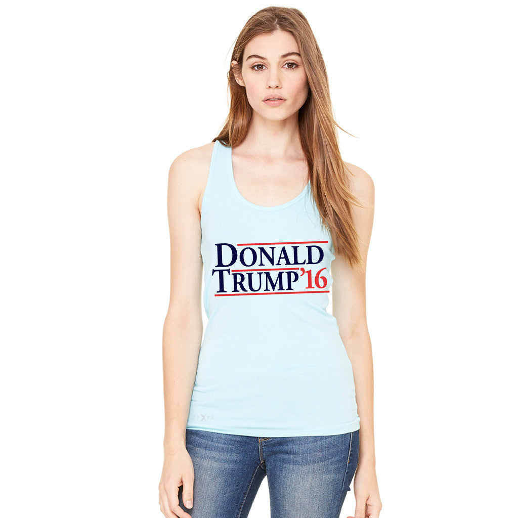 Donald Trump Campaign Reagan Bush Design Women's Racerback Elections Sleeveless - Zexpa Apparel - 3