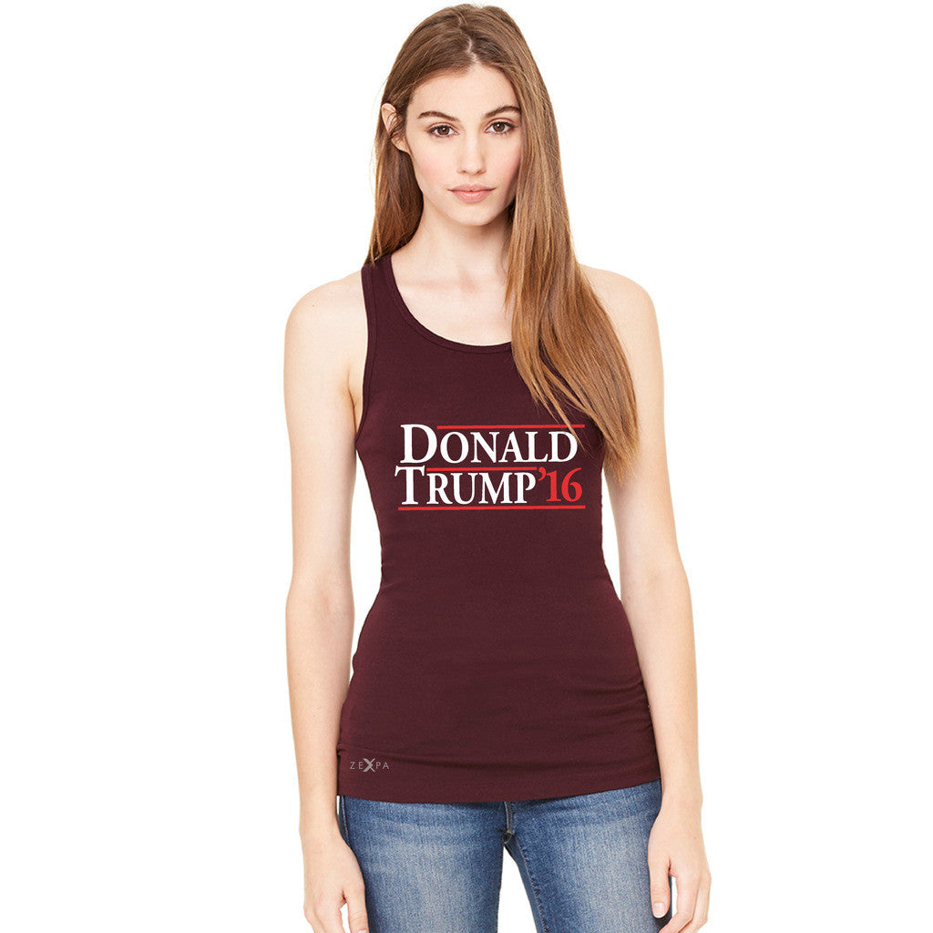 Donald Trump Campaign Reagan Bush Design Women's Racerback Elections Sleeveless - Zexpa Apparel - 4