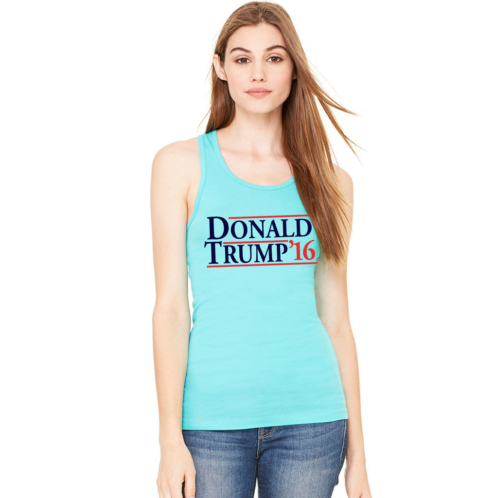 Donald Trump Campaign Reagan Bush Design Women's Racerback Elections Sleeveless - Zexpa Apparel - 6
