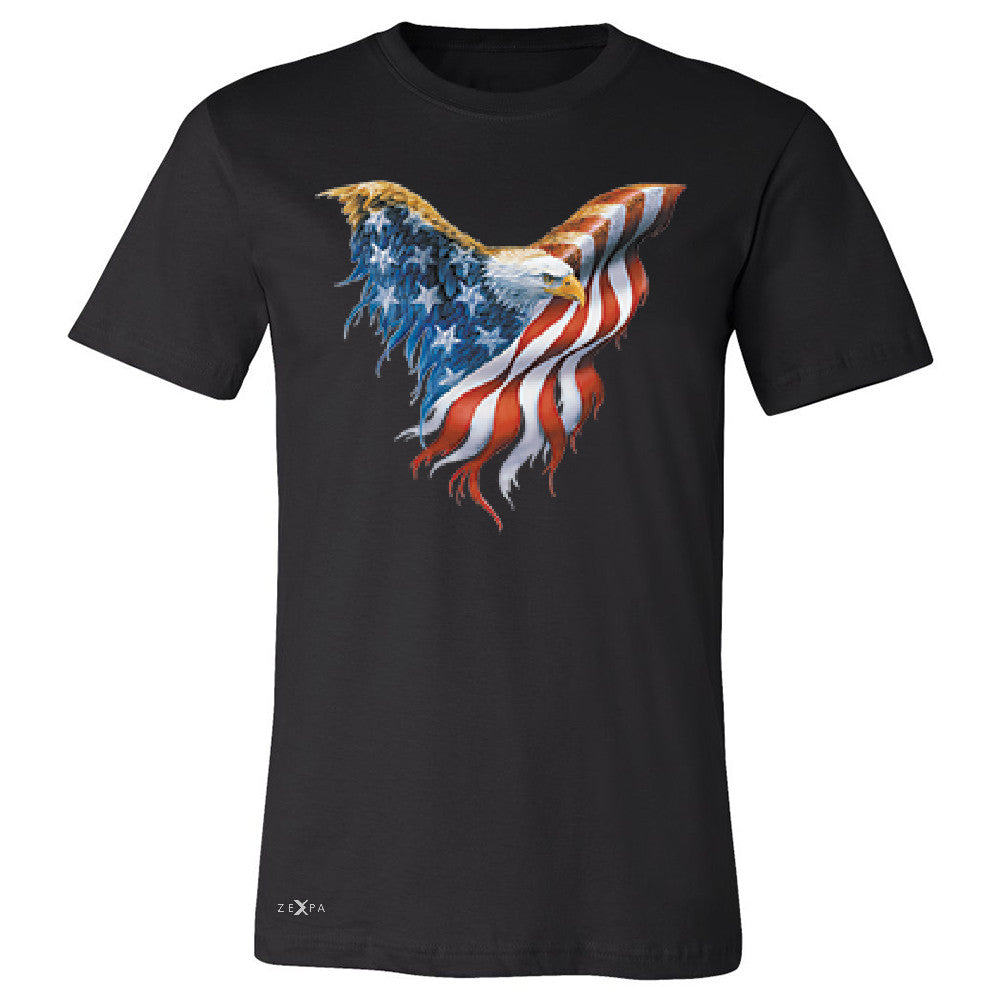 American Flag Bald Eagle Men's T-shirt USA Flag 4th of July Tee - Zexpa Apparel Halloween Christmas Shirts