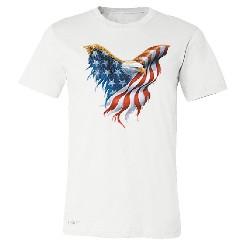 American Flag Bald Eagle Men's T-shirt USA Flag 4th of July Tee - Zexpa Apparel Halloween Christmas Shirts