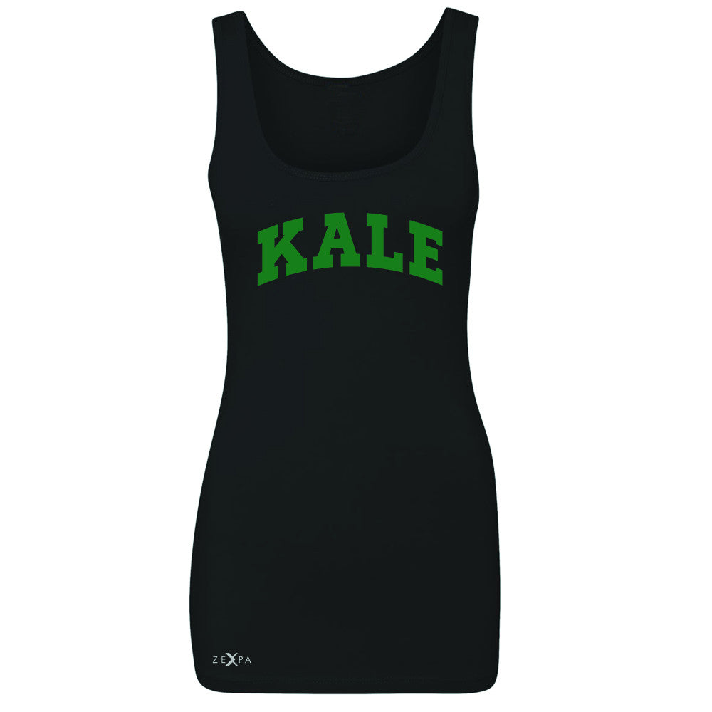 Kale GN University Gift for Vegetarian Women's Tank Top Vegan Fun Sleeveless - Zexpa Apparel - 2