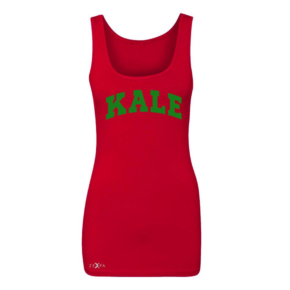 Kale GN University Gift for Vegetarian Women's Tank Top Vegan Fun Sleeveless - Zexpa Apparel - 3
