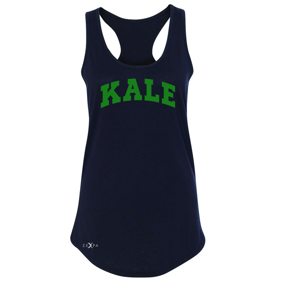 Kale GN University Gift for Vegetarian Women's Racerback Vegan Fun Sleeveless - Zexpa Apparel - 1