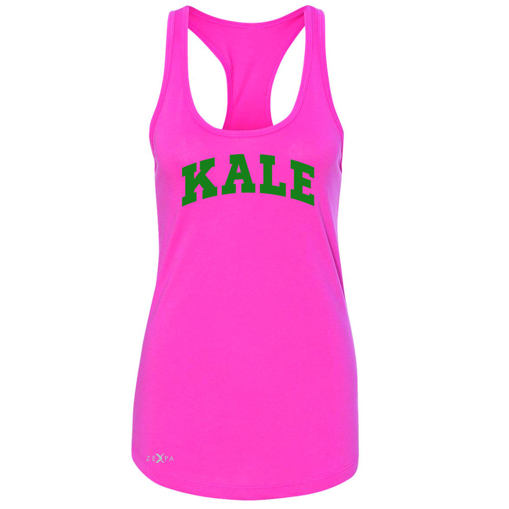 Kale GN University Gift for Vegetarian Women's Racerback Vegan Fun Sleeveless - Zexpa Apparel - 2