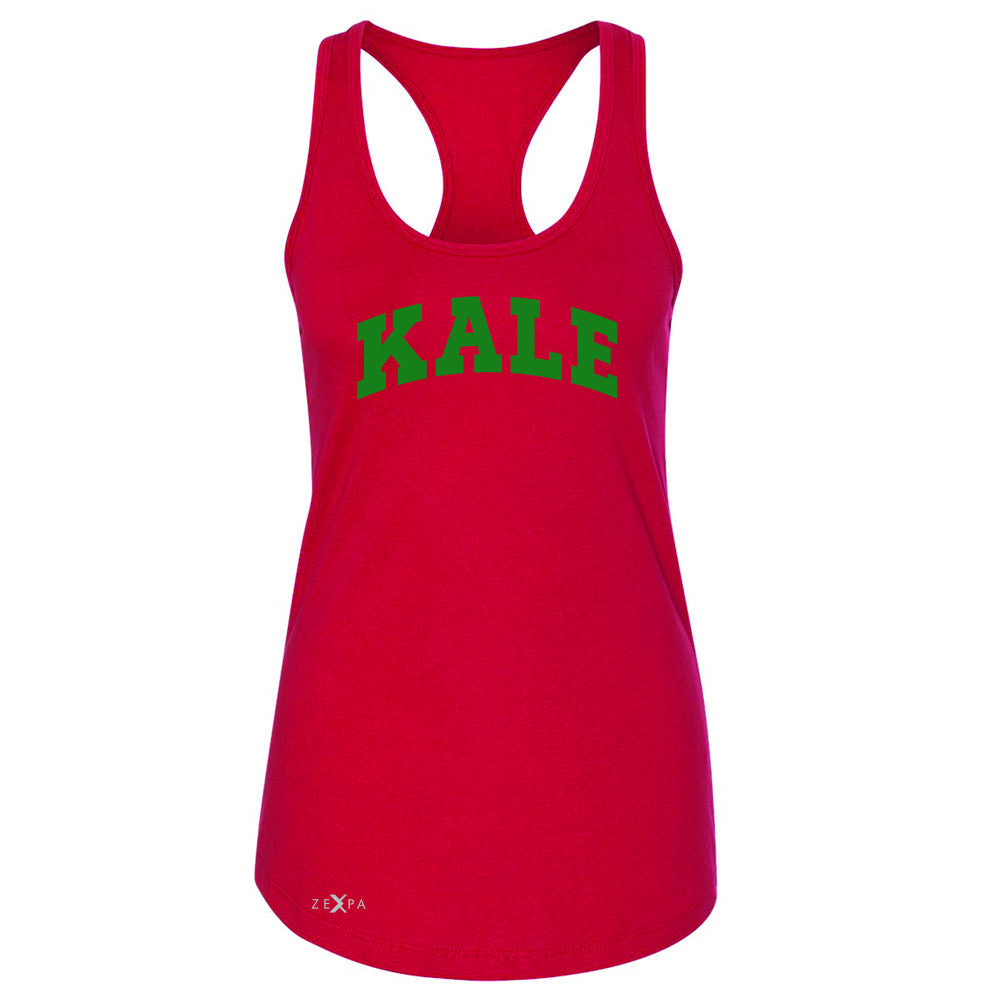 Kale GN University Gift for Vegetarian Women's Racerback Vegan Fun Sleeveless - Zexpa Apparel
