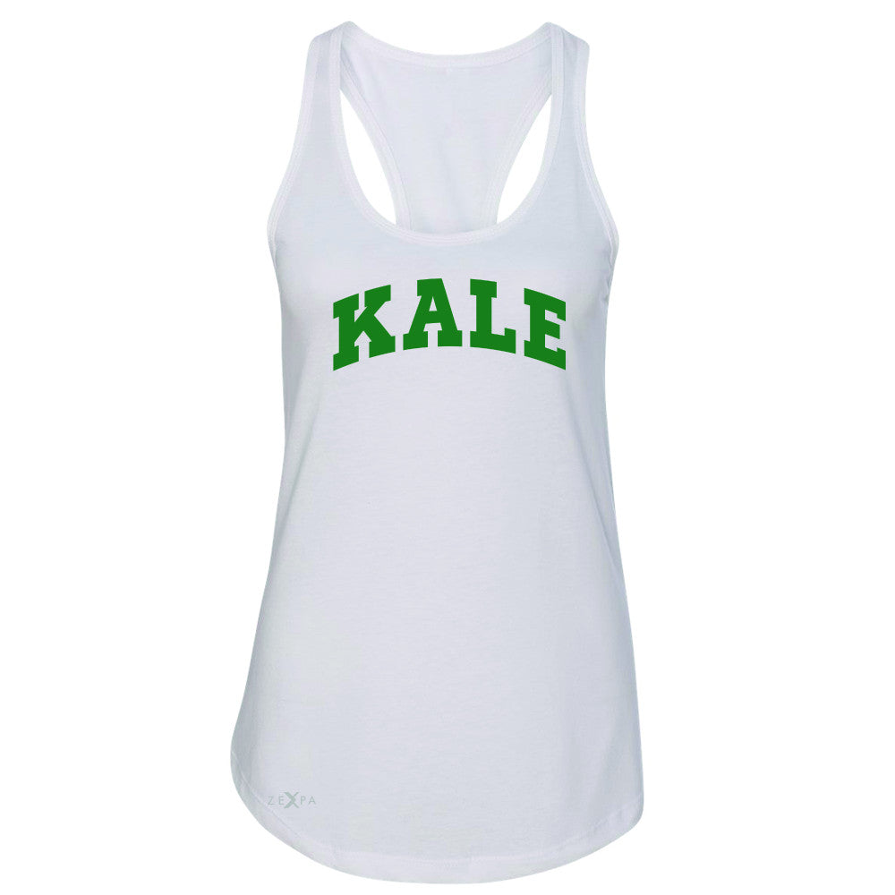 Kale GN University Gift for Vegetarian Women's Racerback Vegan Fun Sleeveless - Zexpa Apparel
