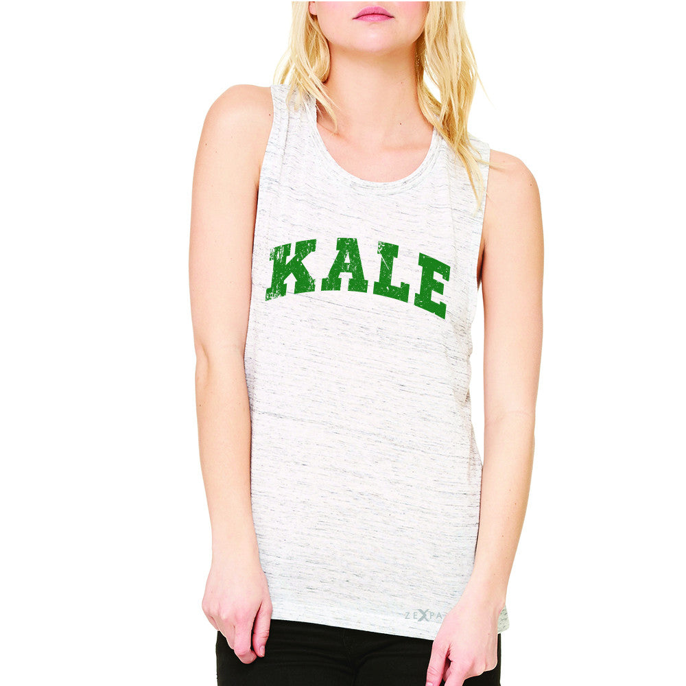 Kale G University Gift for Vegetarian Women's Muscle Tee Vegan Fun Sleeveless - Zexpa Apparel - 5