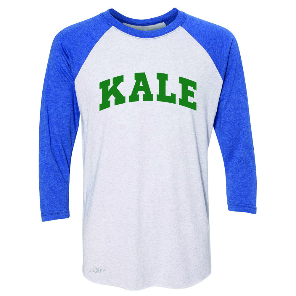 Kale GN University Gift for Vegetarian 3/4 Sleevee Raglan Tee Vegan Fun Tee - Zexpa Apparel - 3
