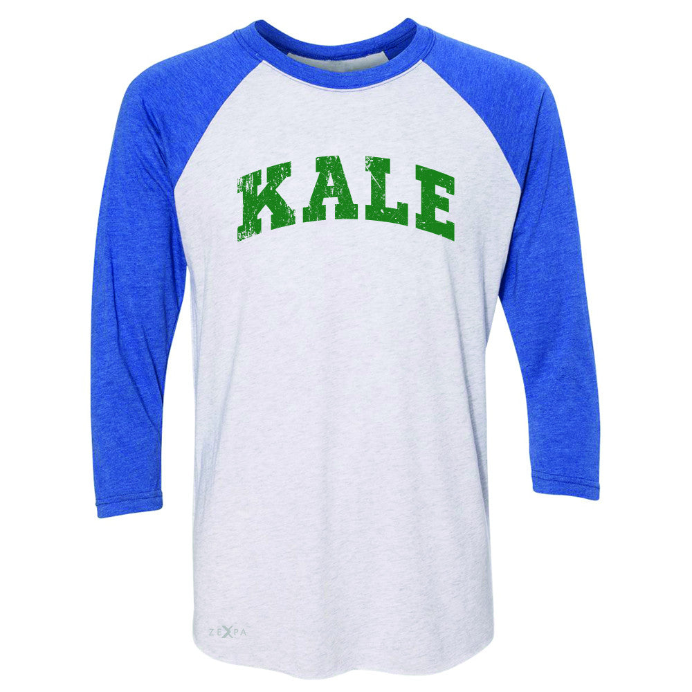 Kale G University Gift for Vegetarian 3/4 Sleevee Raglan Tee Vegan Fun Tee - Zexpa Apparel - 3