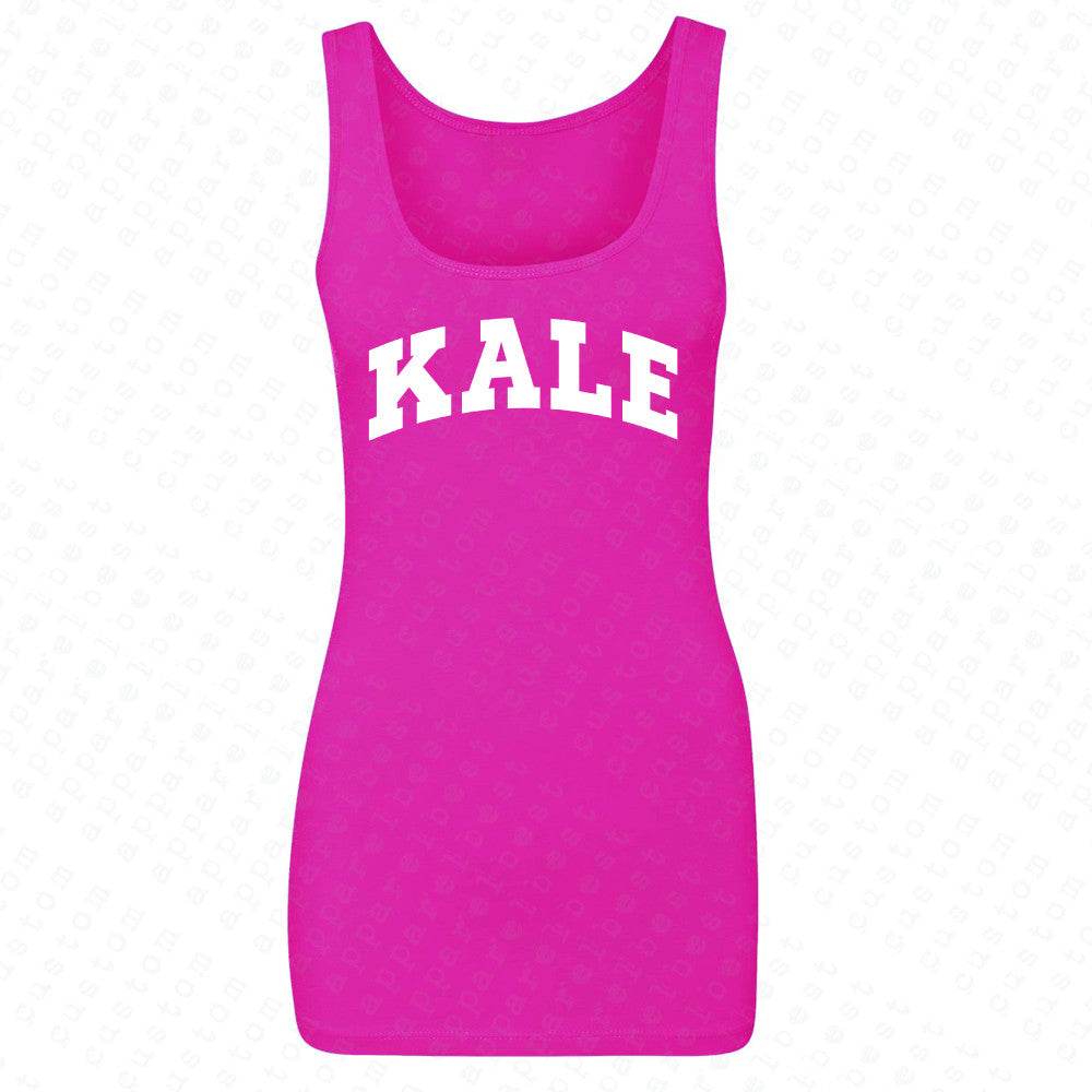Kale WN University Gift for Vegetarian Women's Tank Top Vegan Fun Sleeveless - Zexpa Apparel - 2
