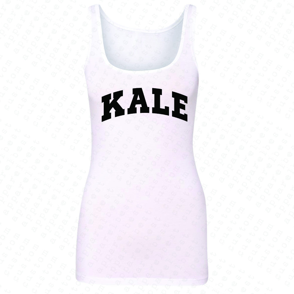 Kale WN University Gift for Vegetarian Women's Tank Top Vegan Fun Sleeveless - Zexpa Apparel - 4