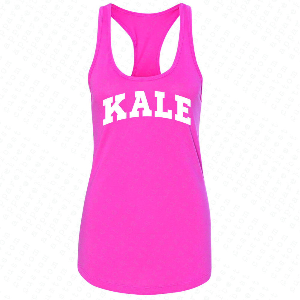 Kale WN University Gift for Vegetarian Women's Racerback Vegan Fun Sleeveless - Zexpa Apparel - 2