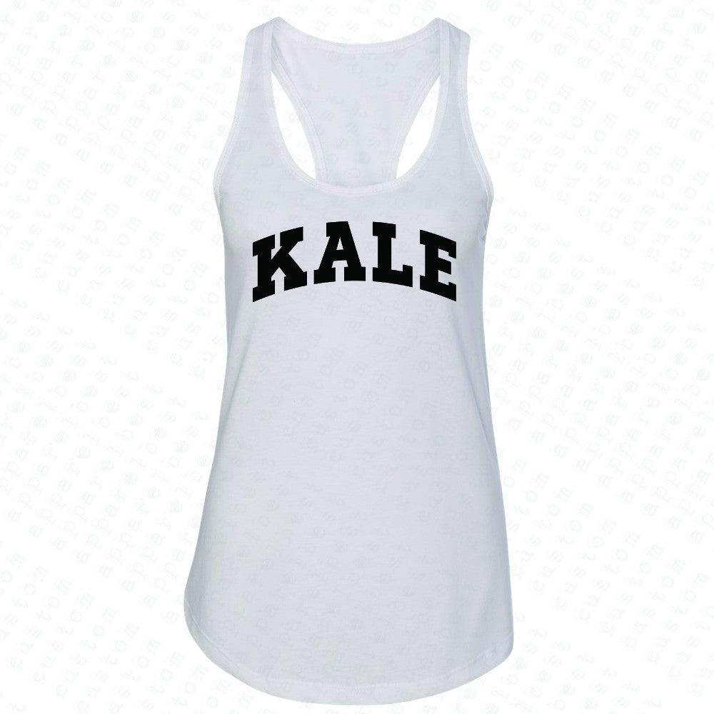 Kale WN University Gift for Vegetarian Women's Racerback Vegan Fun Sleeveless - Zexpa Apparel - 4