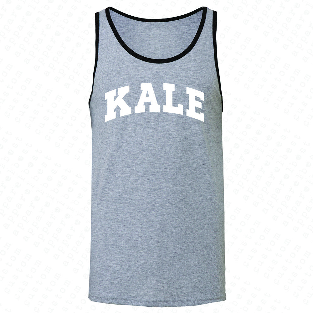 Kale WN University Gift for Vegetarian Men's Jersey Tank Vegan Fun Sleeveless - Zexpa Apparel - 2