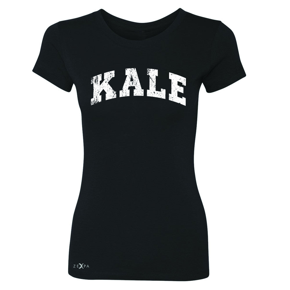 Kale W University Gift for Vegetarian Women's T-shirt Vegan Fun Tee - Zexpa Apparel
