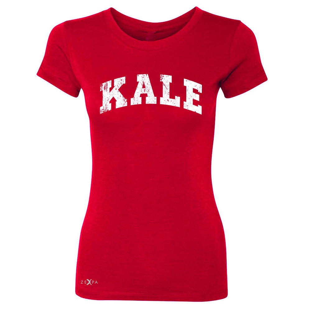 Kale W University Gift for Vegetarian Women's T-shirt Vegan Fun Tee - Zexpa Apparel - 4