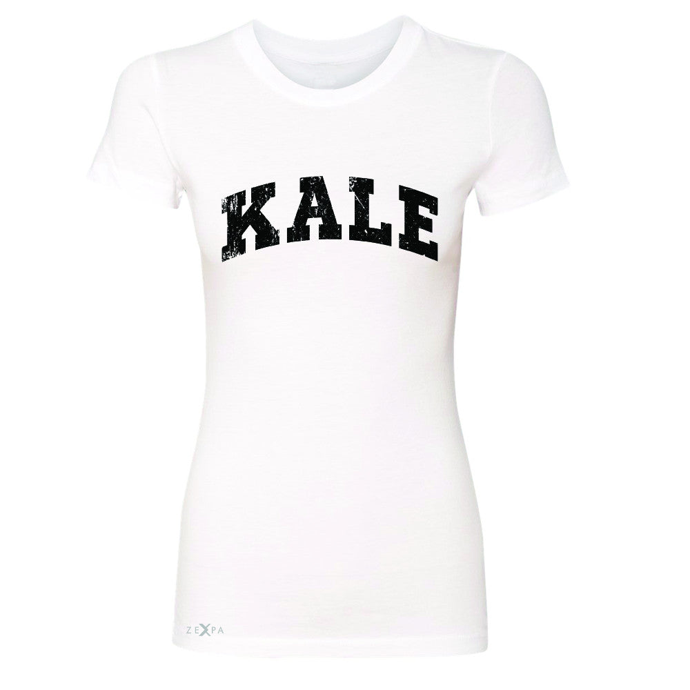 Kale W University Gift for Vegetarian Women's T-shirt Vegan Fun Tee - Zexpa Apparel - 5