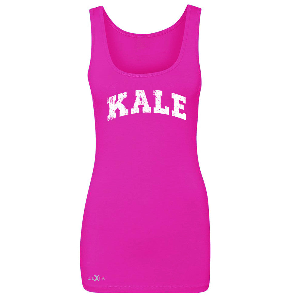 Kale W University Gift for Vegetarian Women's Tank Top Vegan Fun Sleeveless - Zexpa Apparel - 2