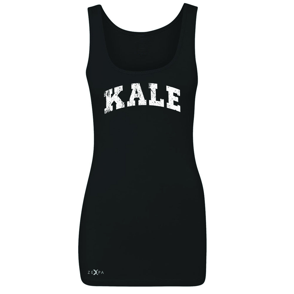 Kale W University Gift for Vegetarian Women's Tank Top Vegan Fun Sleeveless - Zexpa Apparel