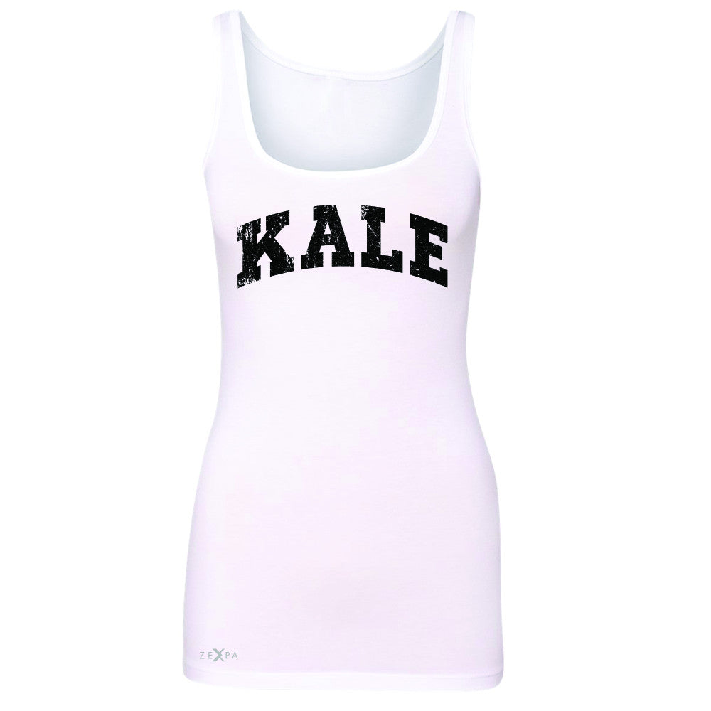 Kale W University Gift for Vegetarian Women's Tank Top Vegan Fun Sleeveless - Zexpa Apparel - 4