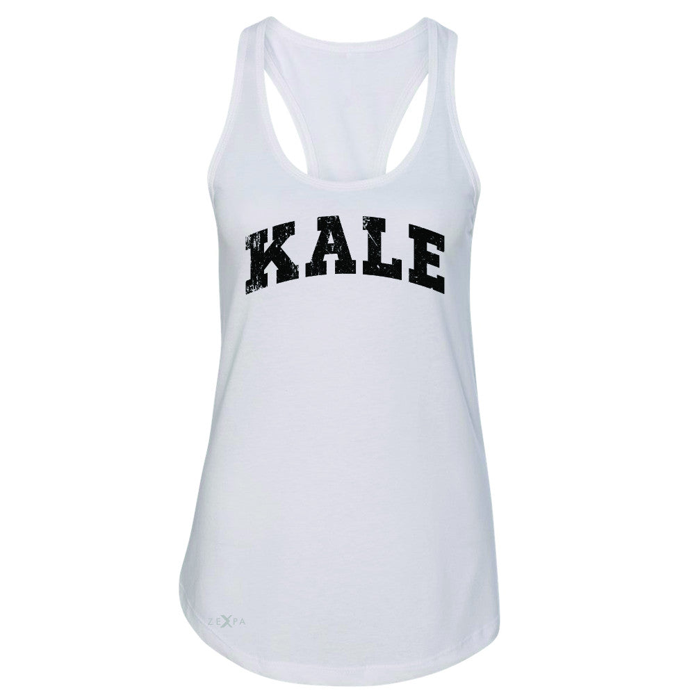 Kale W University Gift for Vegetarian Women's Racerback Vegan Fun Sleeveless - Zexpa Apparel - 4