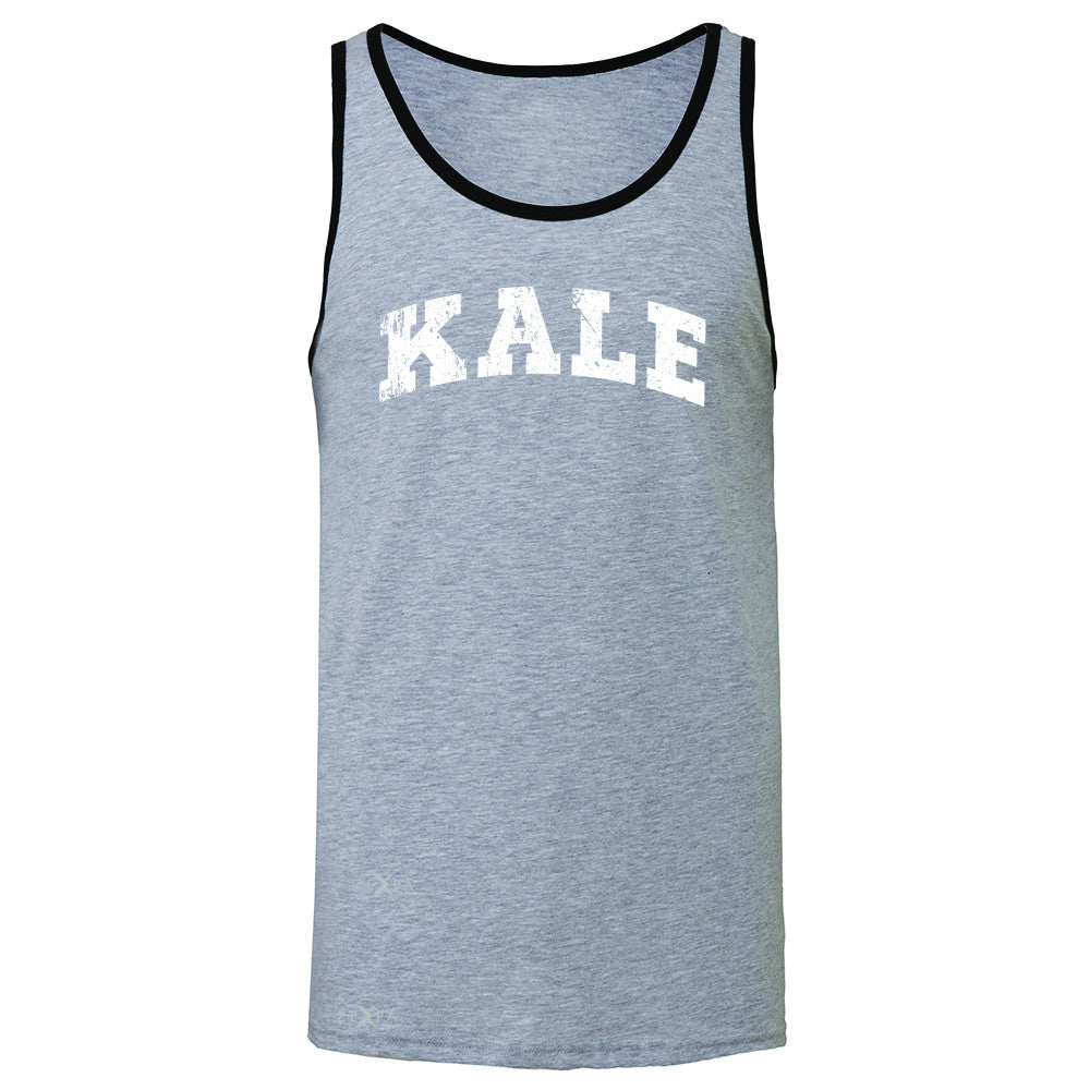 Kale W University Gift for Vegetarian Men's Jersey Tank Vegan Fun Sleeveless - Zexpa Apparel - 2
