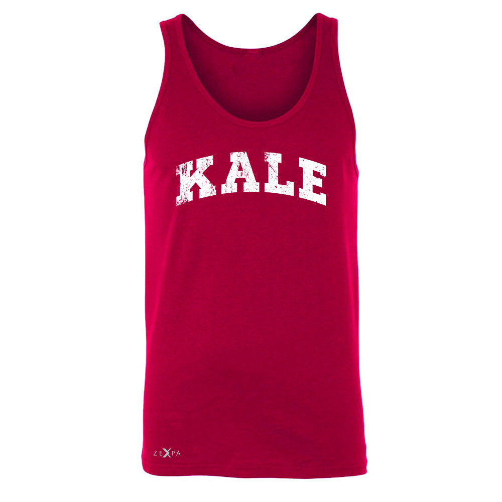 Kale W University Gift for Vegetarian Men's Jersey Tank Vegan Fun Sleeveless - Zexpa Apparel - 4
