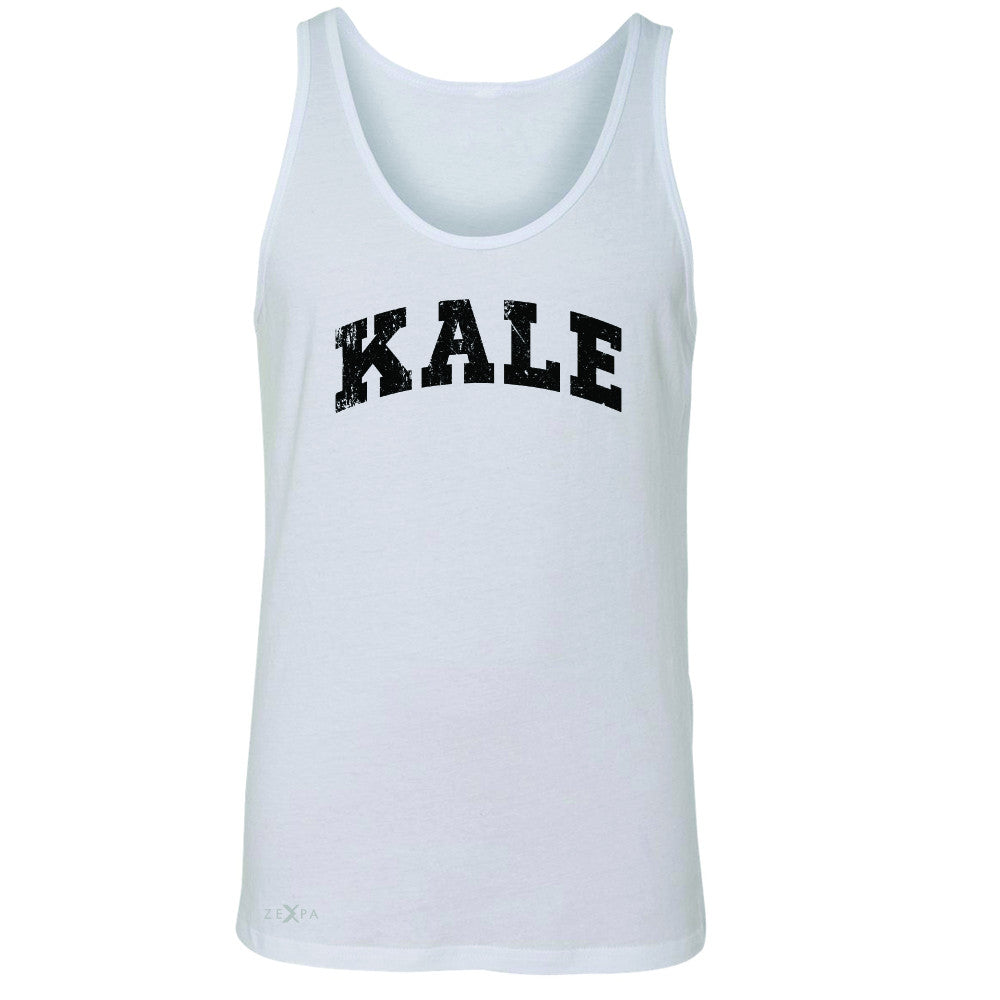 Kale W University Gift for Vegetarian Men's Jersey Tank Vegan Fun Sleeveless - Zexpa Apparel - 5