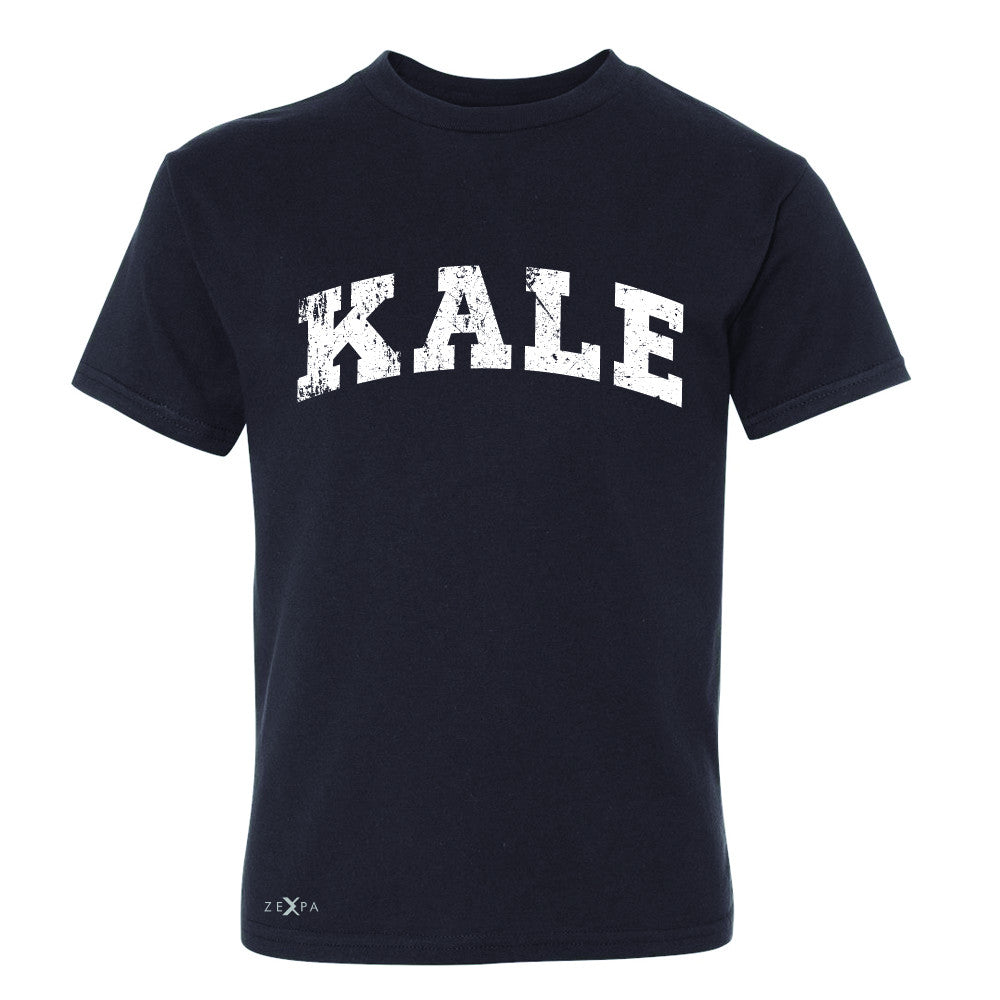 Kale W University Gift for Vegetarian Youth T-shirt Vegan Fun Tee - Zexpa Apparel - 1