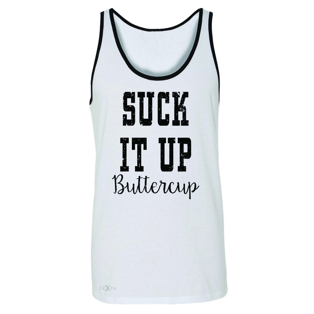 Suck It Up Butter Cool Men's Jersey Tank Saying Funny Sleeveless - Zexpa Apparel - 6