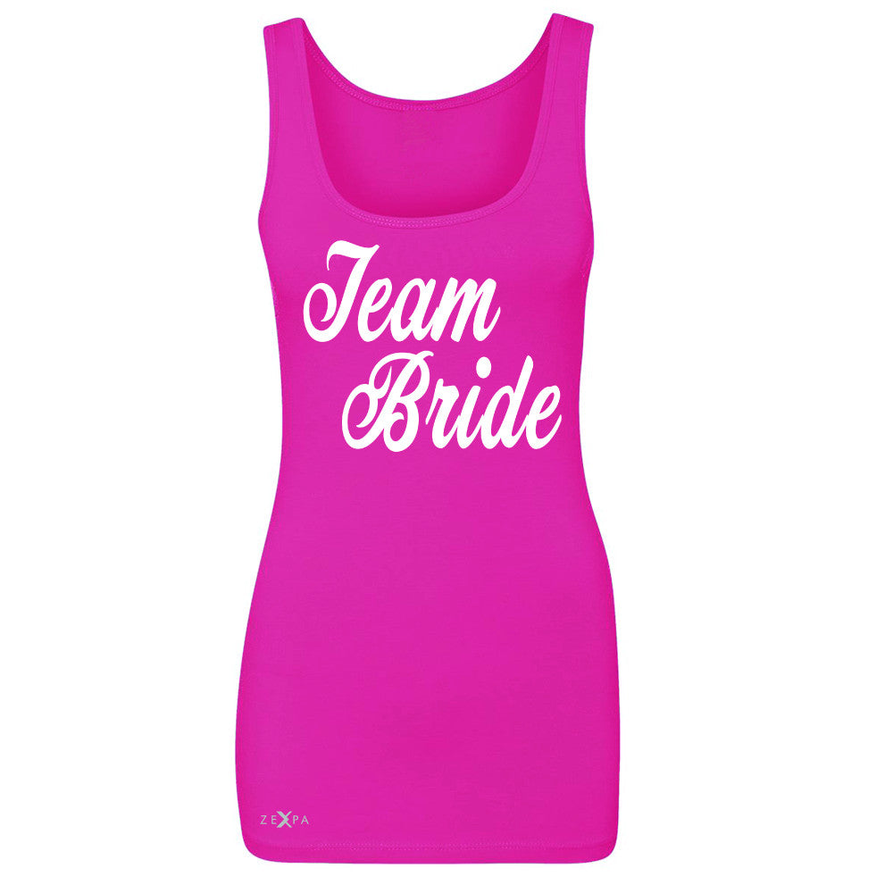 Team Bride - Friends and Family of Bride Women's Tank Top Wedding Sleeveless - Zexpa Apparel - 2