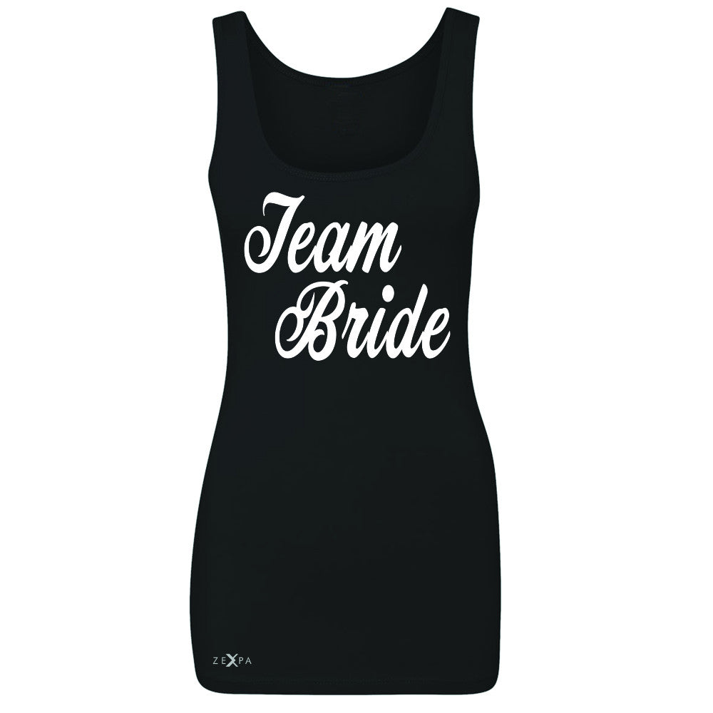 Team Bride - Friends and Family of Bride Women's Tank Top Wedding Sleeveless - Zexpa Apparel - 1