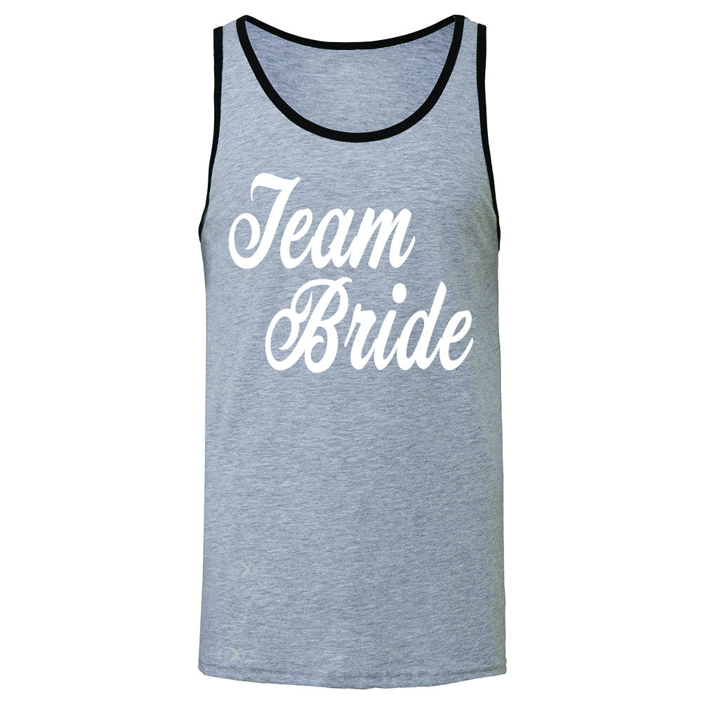 Team Bride - Friends and Family of Bride Men's Jersey Tank Wedding Sleeveless - Zexpa Apparel - 2