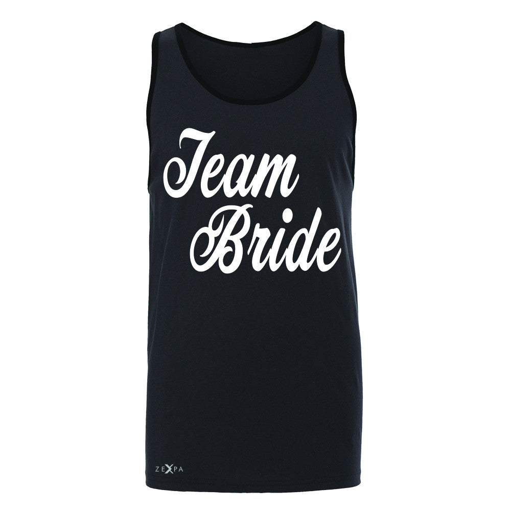 Team Bride - Friends and Family of Bride Men's Jersey Tank Wedding Sleeveless - Zexpa Apparel - 3