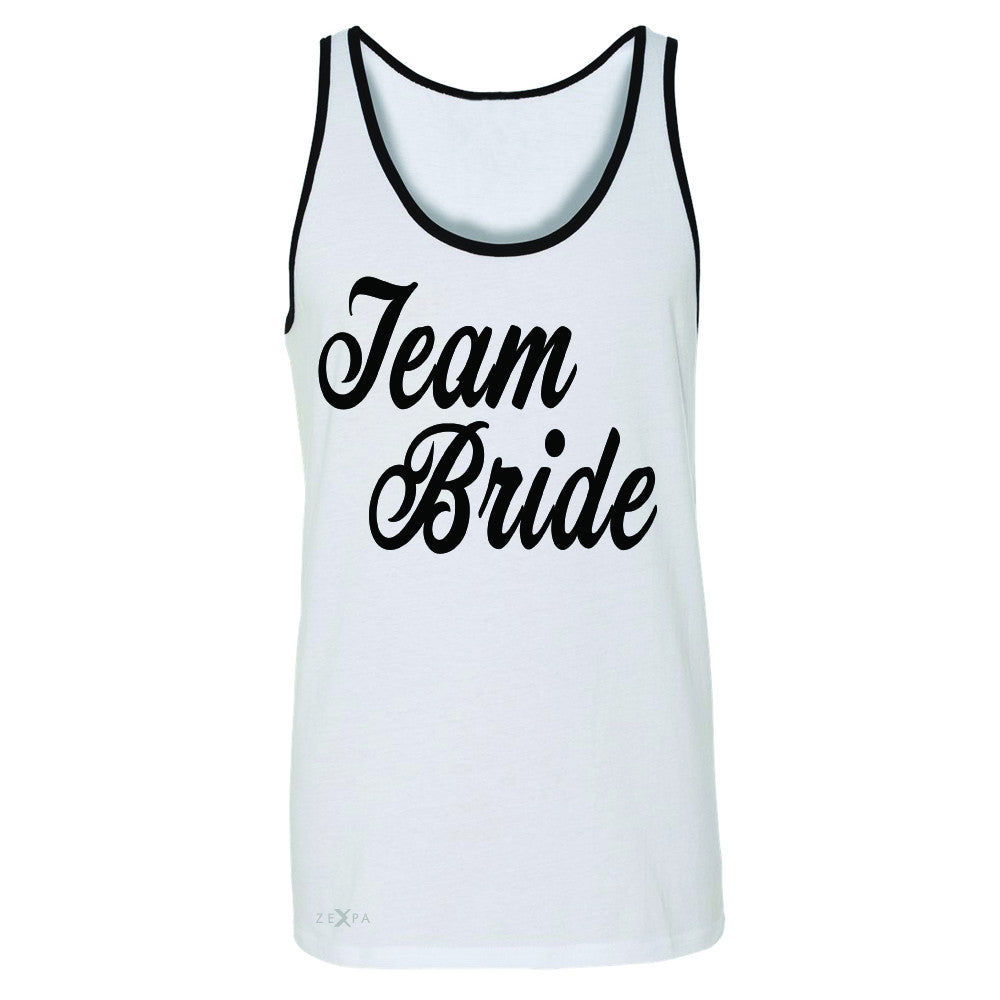 Team Bride - Friends and Family of Bride Men's Jersey Tank Wedding Sleeveless - Zexpa Apparel - 6