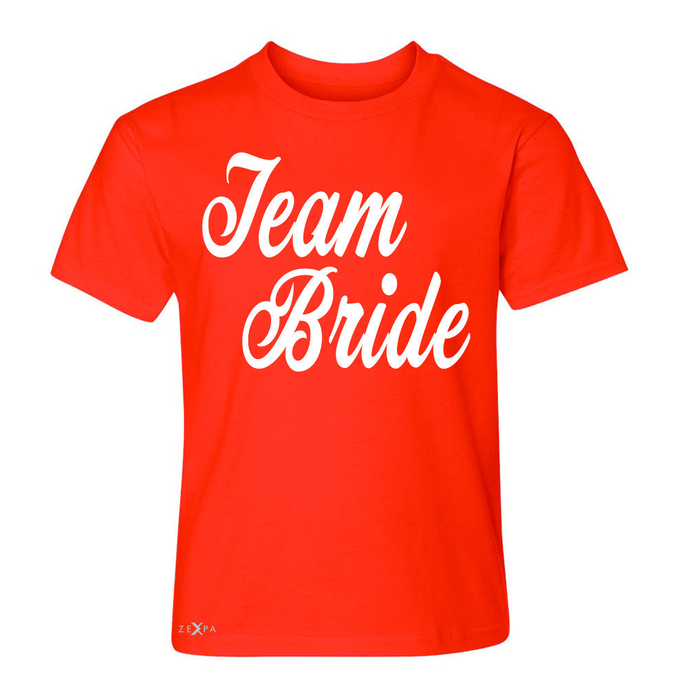 Team Bride - Friends and Family of Bride Youth T-shirt Wedding Tee - Zexpa Apparel - 2