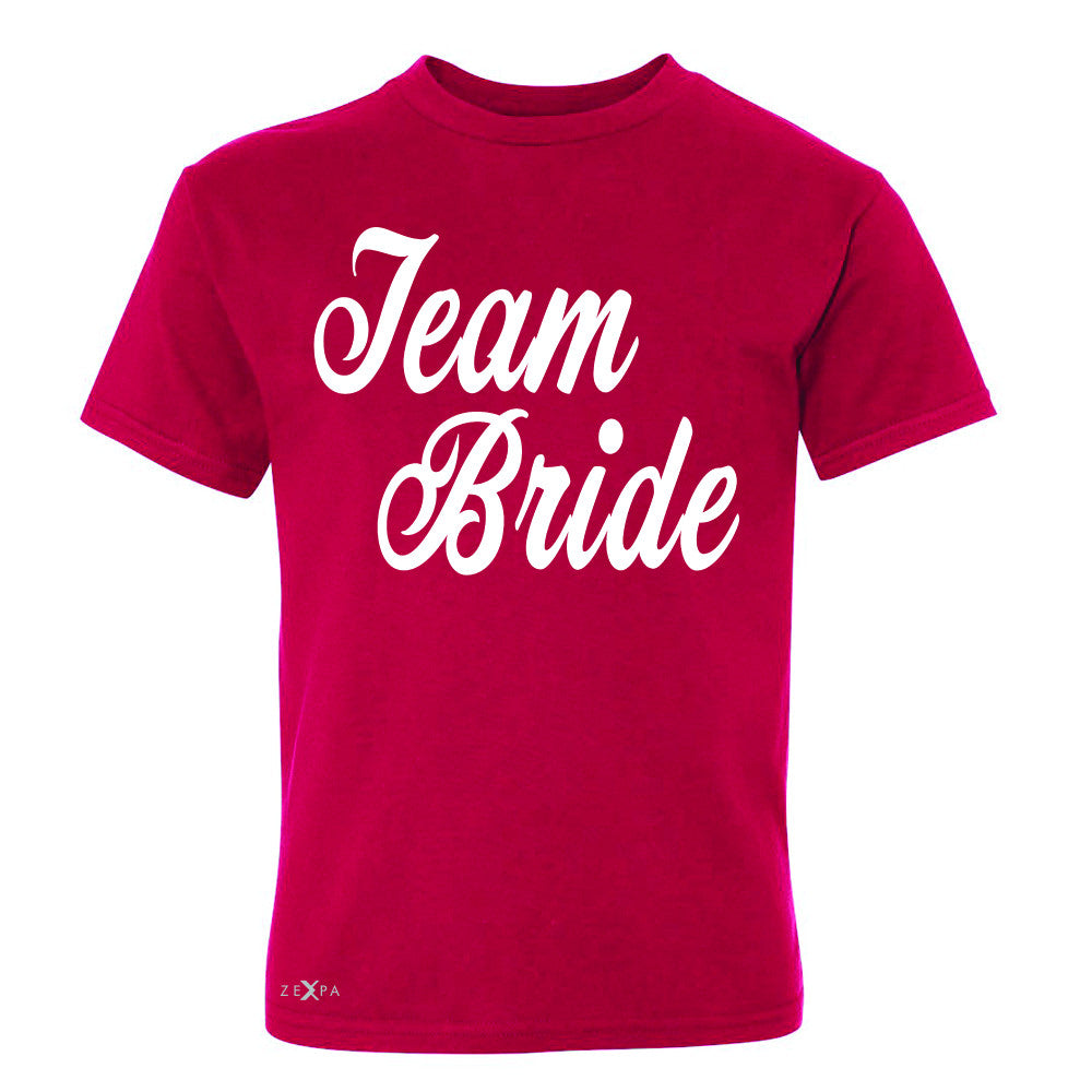 Team Bride - Friends and Family of Bride Youth T-shirt Wedding Tee - Zexpa Apparel - 4