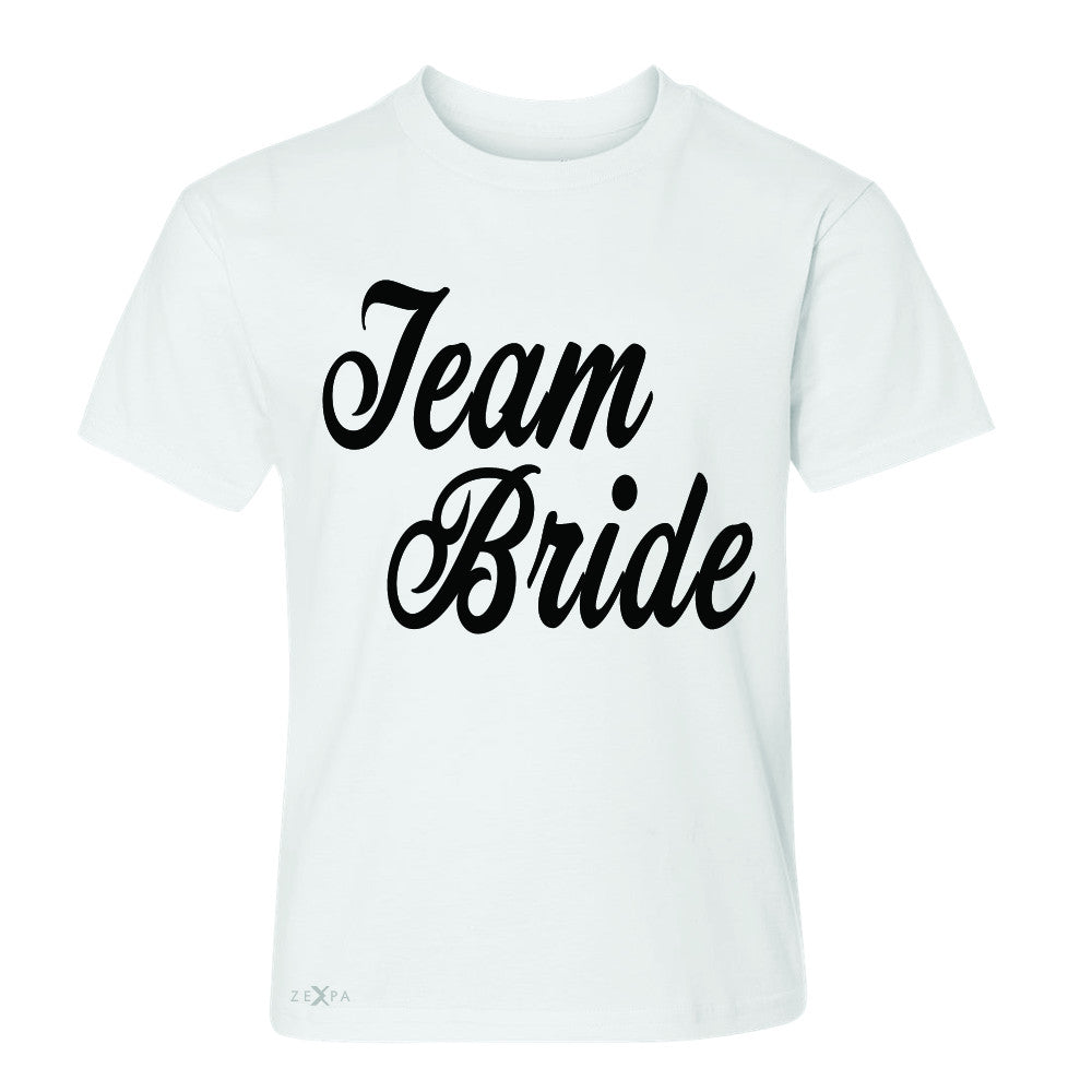 Team Bride - Friends and Family of Bride Youth T-shirt Wedding Tee - Zexpa Apparel - 5