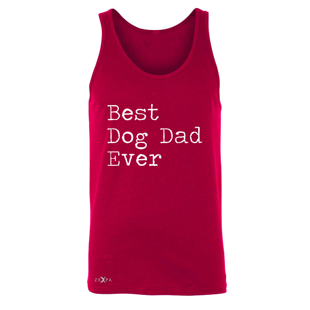 Best Dog Dad Ever - Pet Lover Men's Jersey Tank Father's Day Gift Sleeveless - Zexpa Apparel Halloween Christmas Shirts