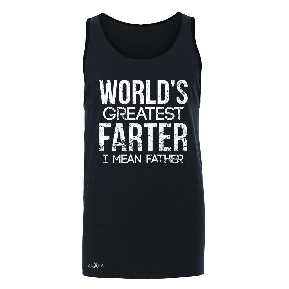 World's Best Farter I Mean Father D Men's Jersey Tank Father's Day Sleeveless - Zexpa Apparel - 3
