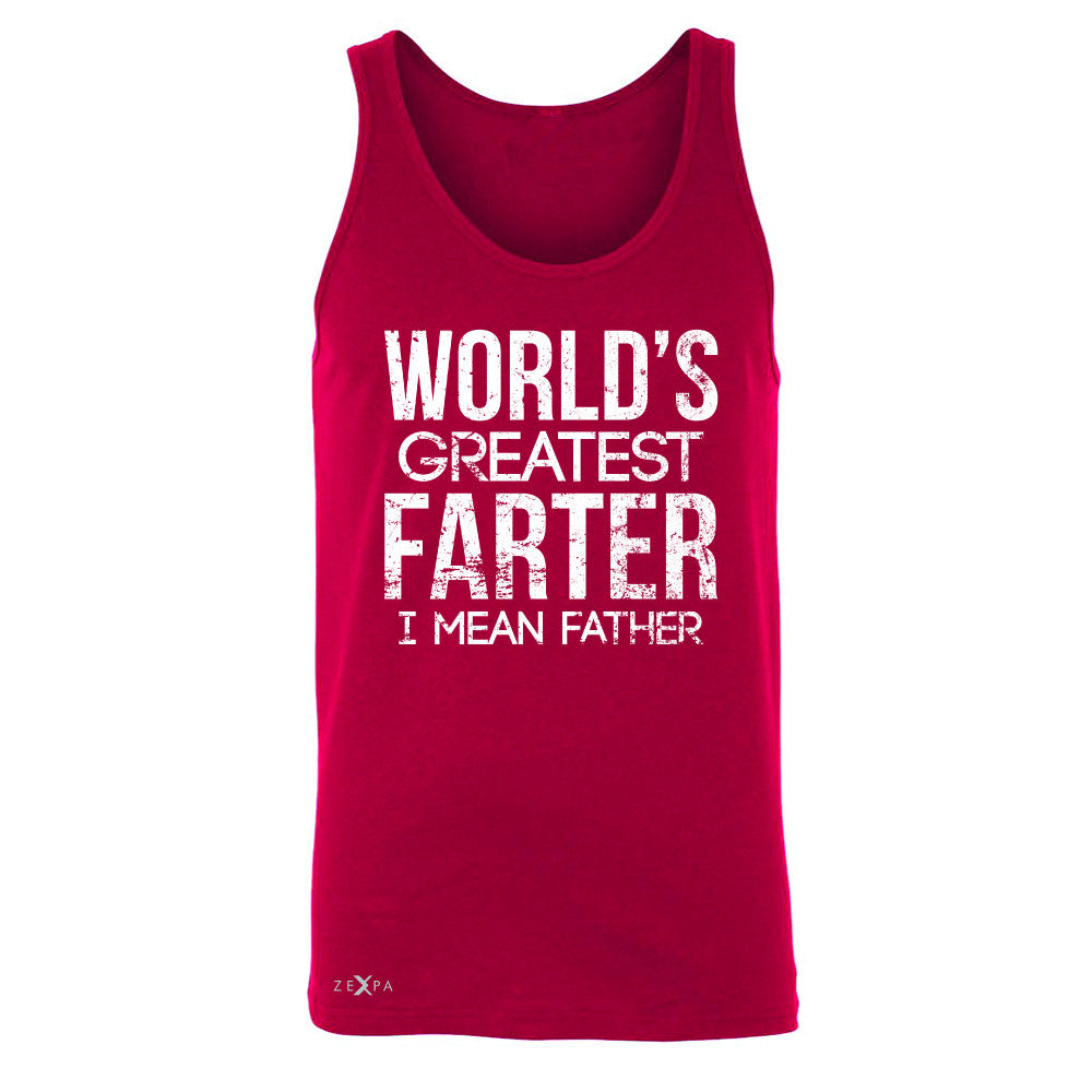 World's Best Farter I Mean Father D Men's Jersey Tank Father's Day Sleeveless - Zexpa Apparel - 4