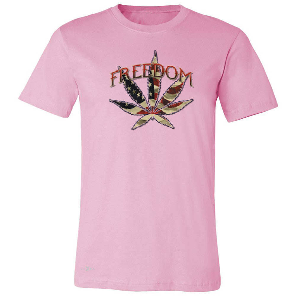 Freedom Weed Legalize It Men's T-shirt Old America Flag Pattern Tee - Zexpa Apparel - 4