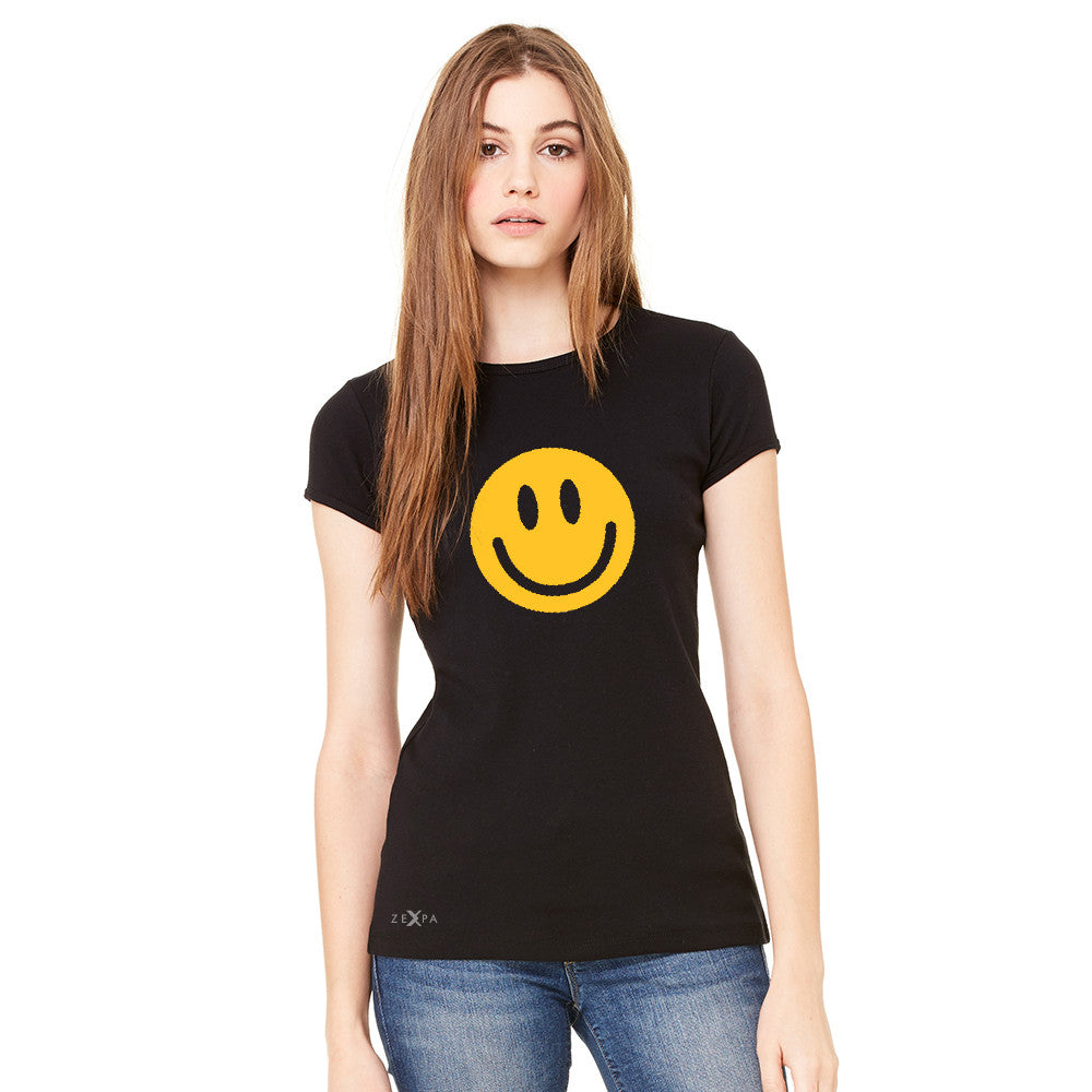 Funny Smiley Face Super Emoji Women's T-shirt Funny Tee - Zexpa Apparel
