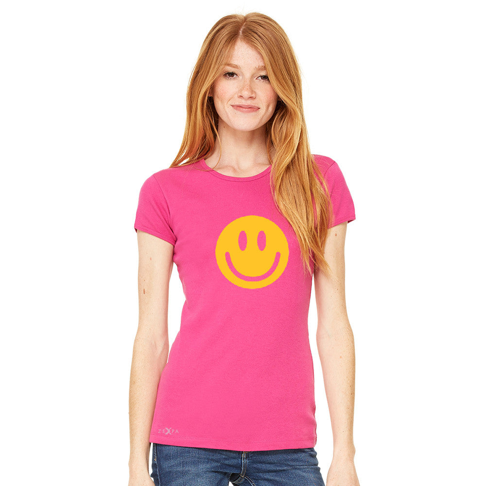 Funny Smiley Face Super Emoji Women's T-shirt Funny Tee - zexpaapparel - 4